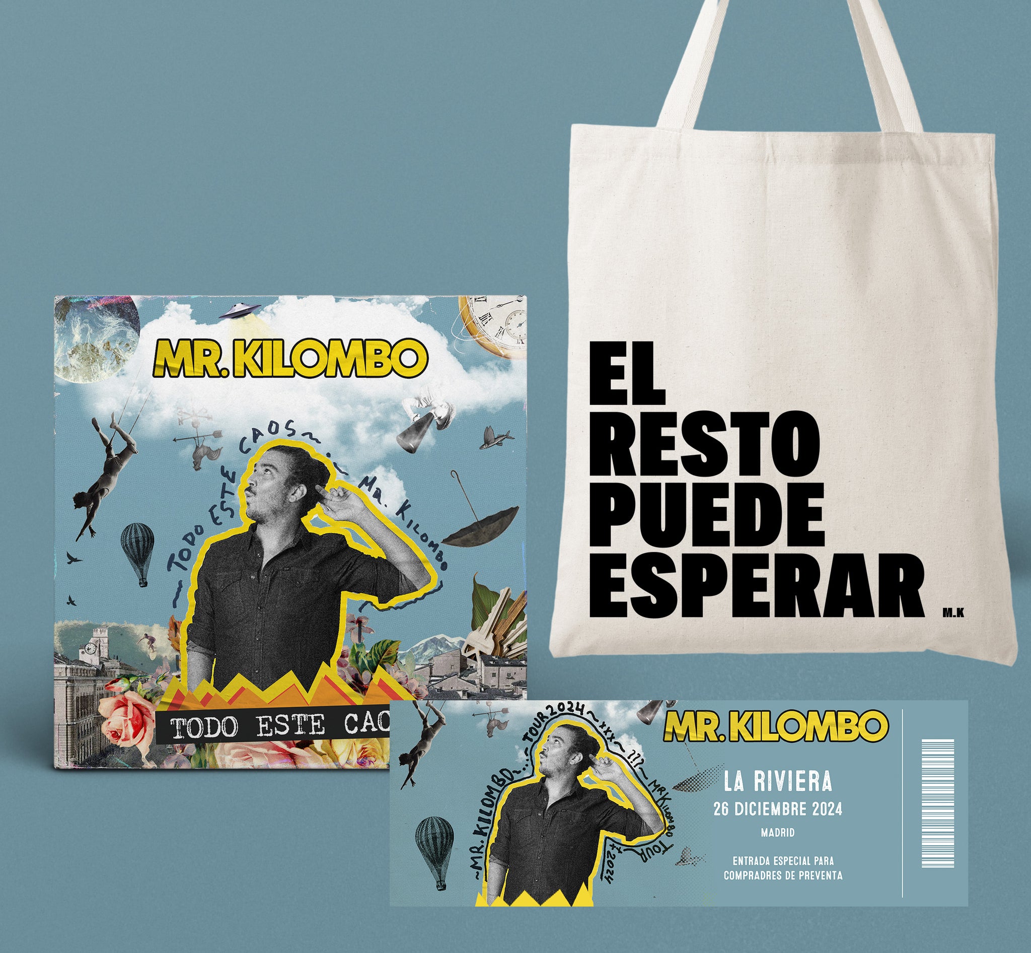 PREVENTA Mr. Kilombo -  CD "Todo Este Caos" + tote bag + entrada Madrid