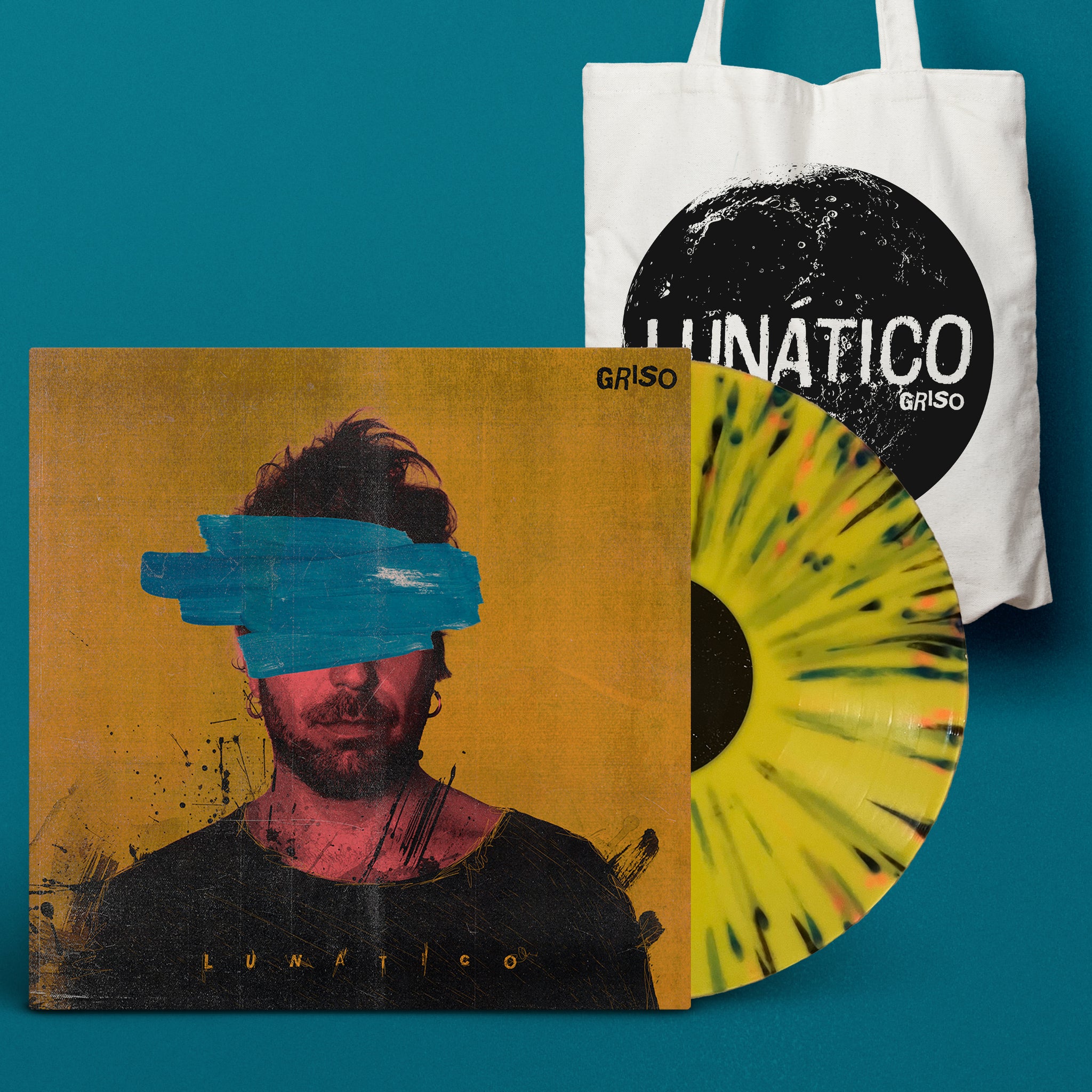 GRISO - vinilo "Lunático" FIRMADO + tote bag